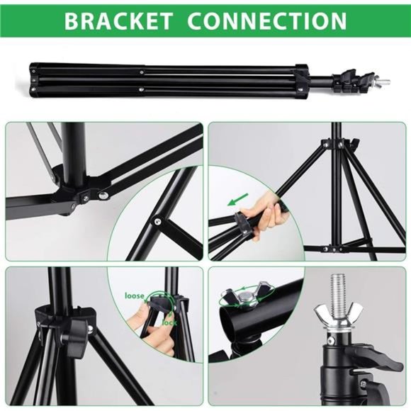 Backdrop Stand - 10ft x 7ft Adjustable Photoshoot Backdrop -Photo Backdrop Stand - Picture 5 of 6